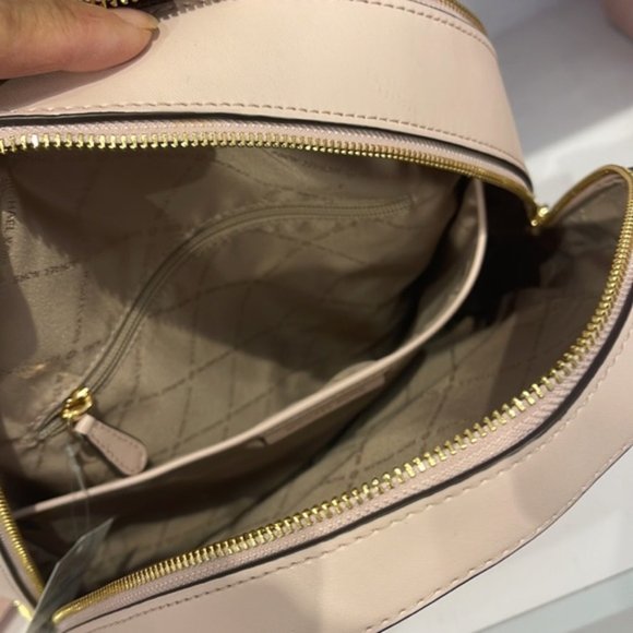 Michael Kors Jaycee Large Zip Pocket Backpack Dark Powder Blush - Picture 10 of 16